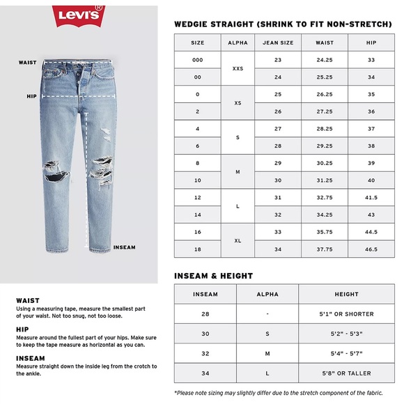 NWT Levi’s Wedgie Straight Leg Jeans - Size 25 - Picture 10 of 10